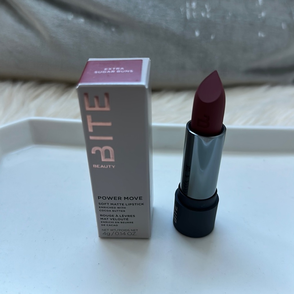Bite Beauty Power Move Soft Matte Lipstick in Extra Sugar Buns